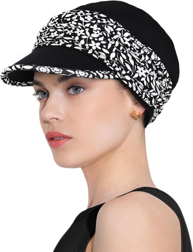 Awefeel Chemo Headwear Viscose Newsboy Cap for Women Fall and Winter Hats - Image 2